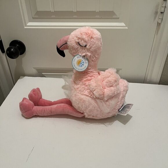 Cozy Hugs Jumbo 18” Soothing Aromatherapy Hot Cold Buddy Soft Flamingo Plush - Picture 6 of 10